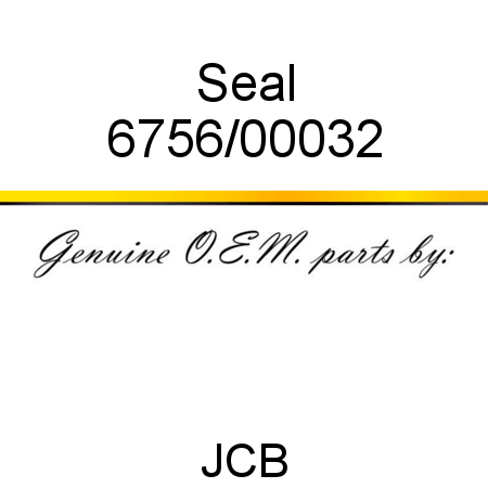 Seal 6756/00032