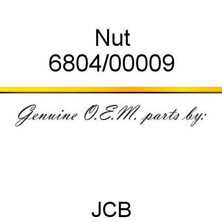 Nut 6804/00009