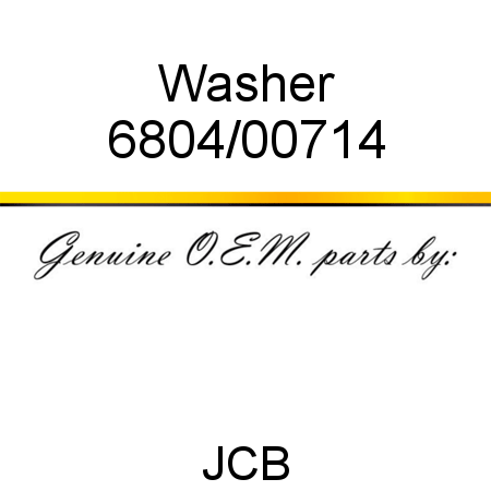 Washer 6804/00714