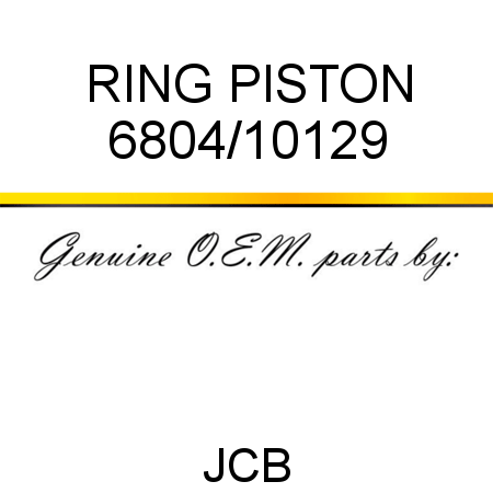 RING, PISTON 6804/10129