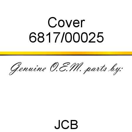 Cover 6817/00025