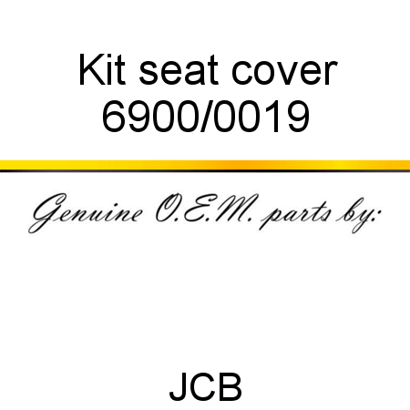 Kit, seat cover 6900/0019