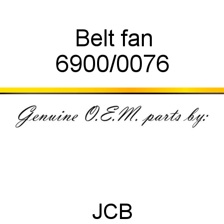 Belt, fan 6900/0076