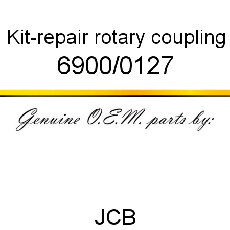 Kit-repair, rotary coupling 6900/0127