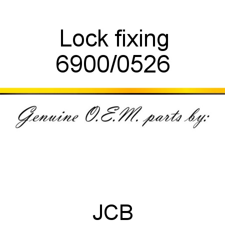 Lock, fixing 6900/0526