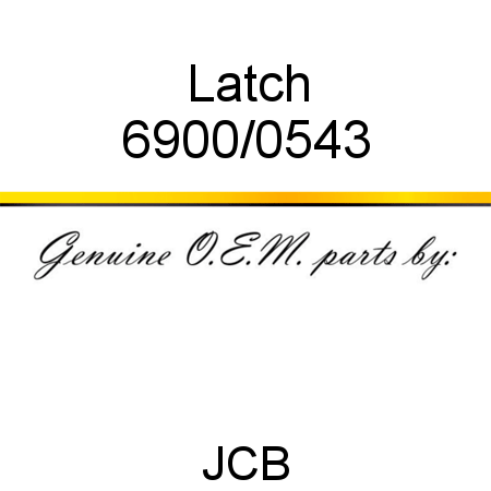 Latch 6900/0543