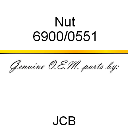 Nut 6900/0551