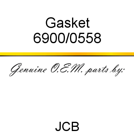 Gasket 6900/0558