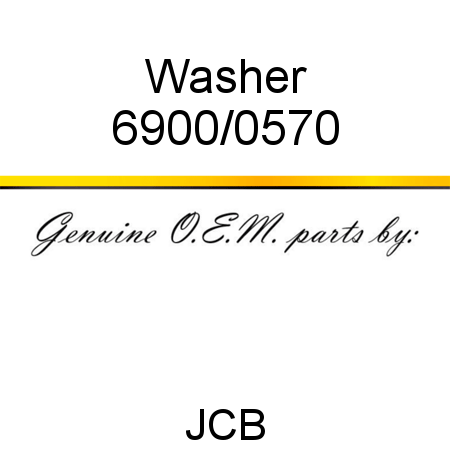 Washer 6900/0570