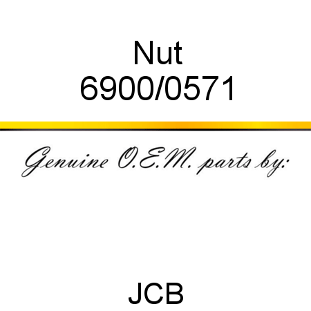 Nut 6900/0571