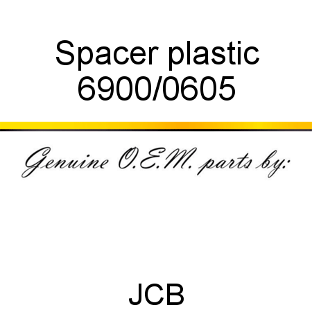 Spacer, plastic 6900/0605