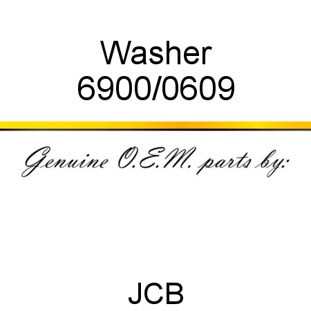 Washer 6900/0609