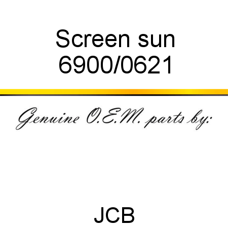 Screen, sun 6900/0621