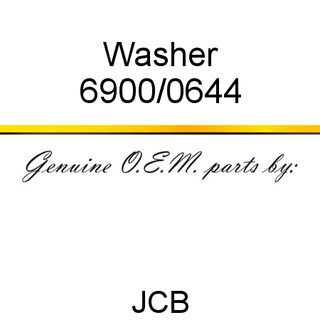 Washer 6900/0644