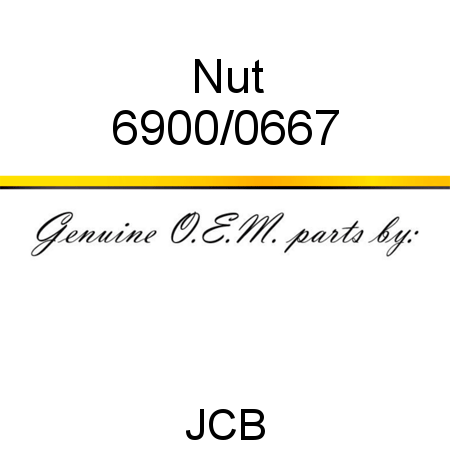 Nut 6900/0667