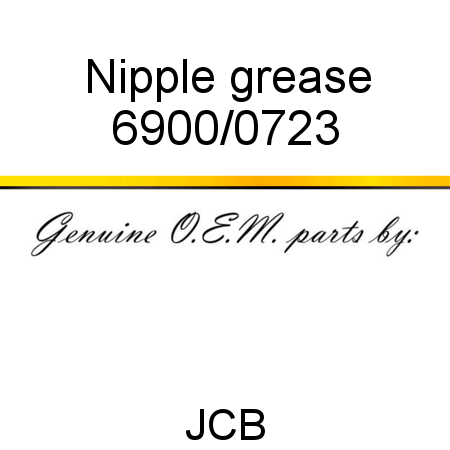 Nipple, grease 6900/0723