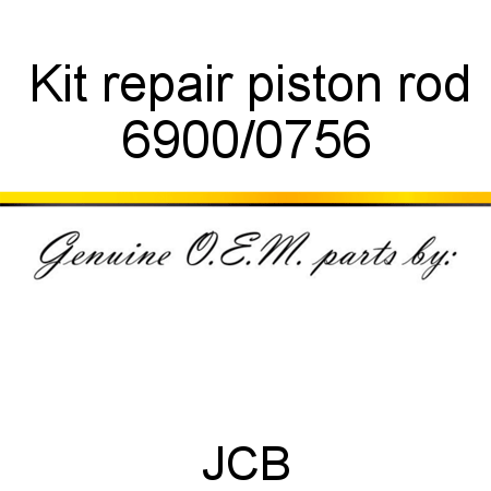Kit, repair, piston rod 6900/0756
