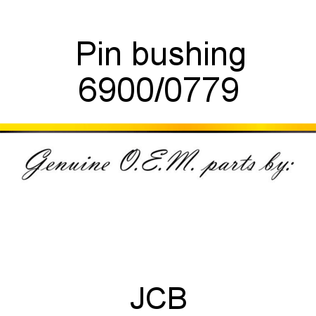 Pin, bushing 6900/0779