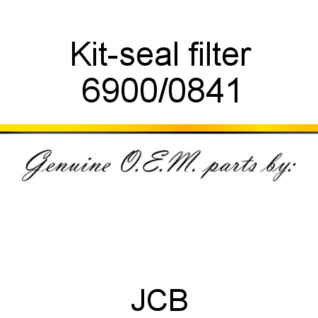 Kit-seal, filter 6900/0841