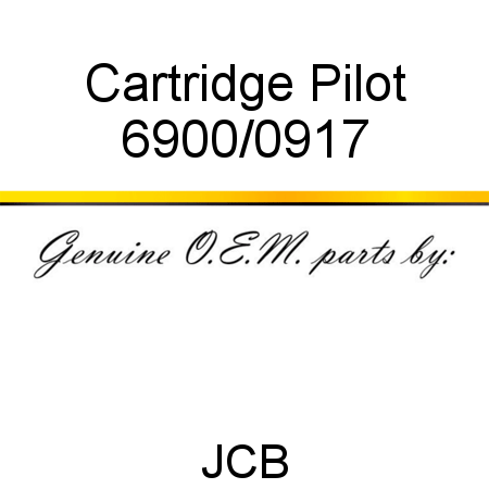 Cartridge, Pilot 6900/0917