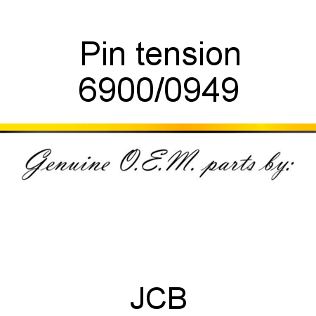 Pin, tension 6900/0949