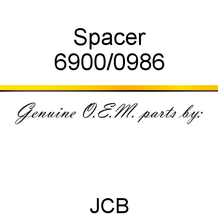 Spacer 6900/0986