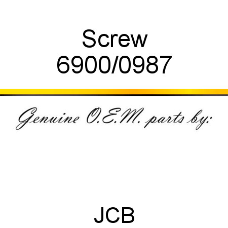 Screw 6900/0987