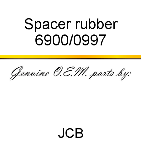 Spacer, rubber 6900/0997