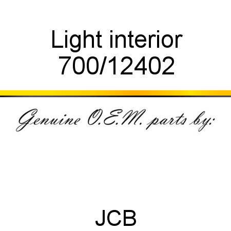 Light, interior 700/12402