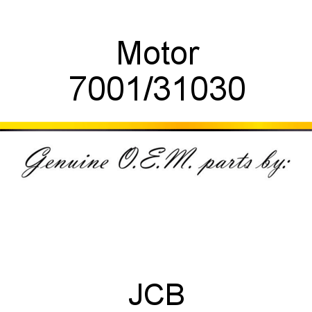 Motor 7001/31030