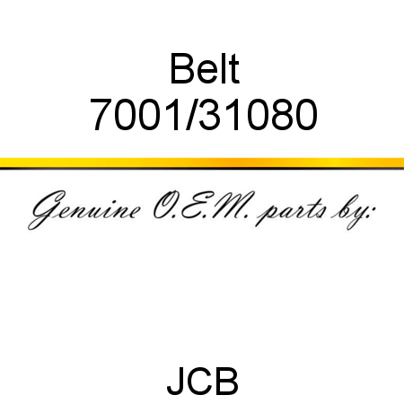 Belt 7001/31080