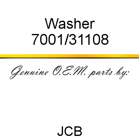 Washer 7001/31108