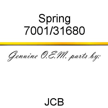 Spring 7001/31680