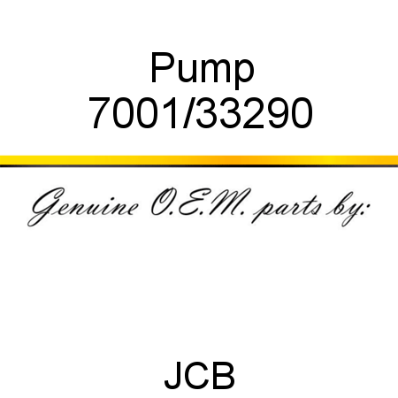 Pump 7001/33290