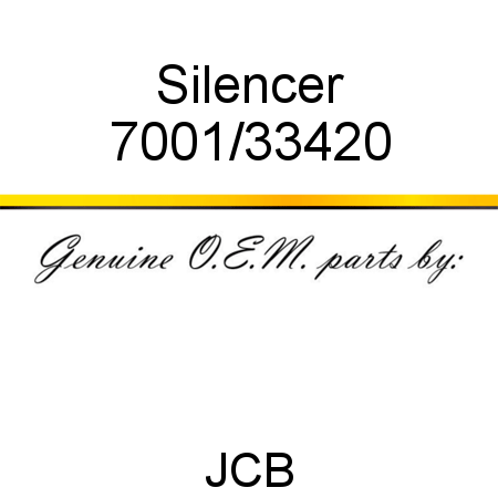 Silencer 7001/33420