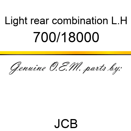 Light, rear combination L.H 700/18000