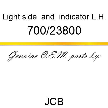 Light, side & indicator, L.H. 700/23800