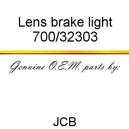 Lens, brake light 700/32303