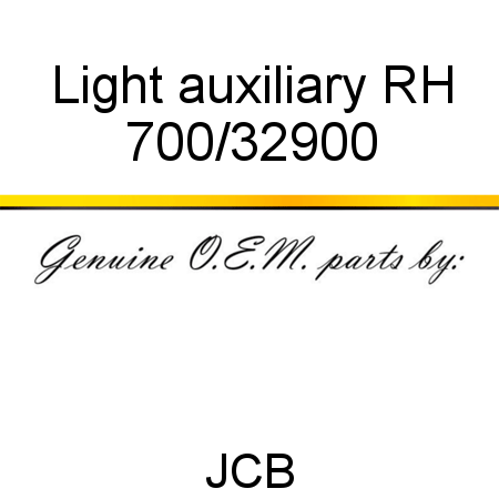 Light, auxiliary, RH 700/32900