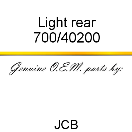 Light, rear 700/40200
