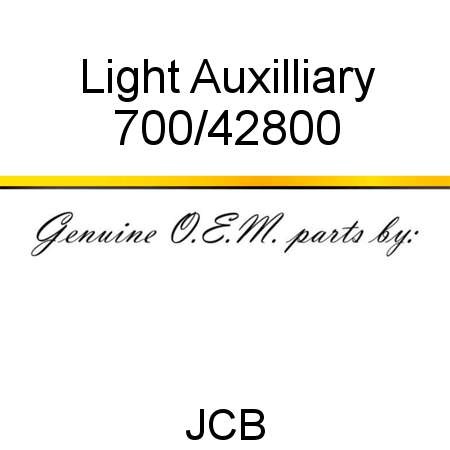 Light, Auxilliary 700/42800