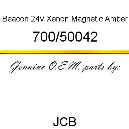 Beacon, 24V Xenon Magnetic, Amber 700/50042