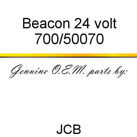 Beacon, 24 volt 700/50070