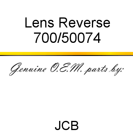 Lens, Reverse 700/50074