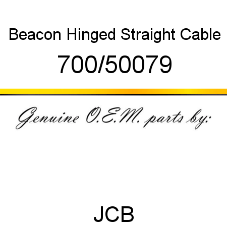 Beacon, Hinged, Straight Cable 700/50079