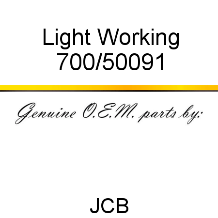 Light, Working 700/50091