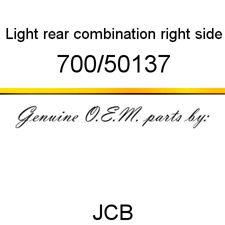 Light, rear combination, right side 700/50137