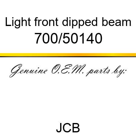 Light, front dipped beam 700/50140