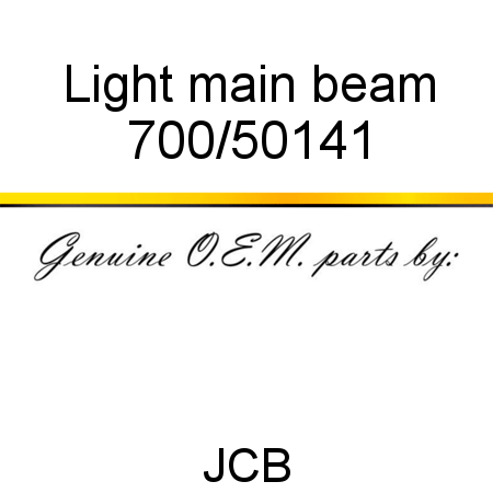 Light, main beam 700/50141