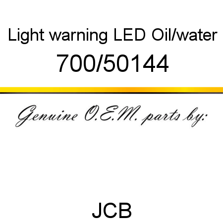 Light, warning LED, Oil/water 700/50144